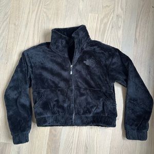 The North Face girls cropped Osalita Sherpa jacket